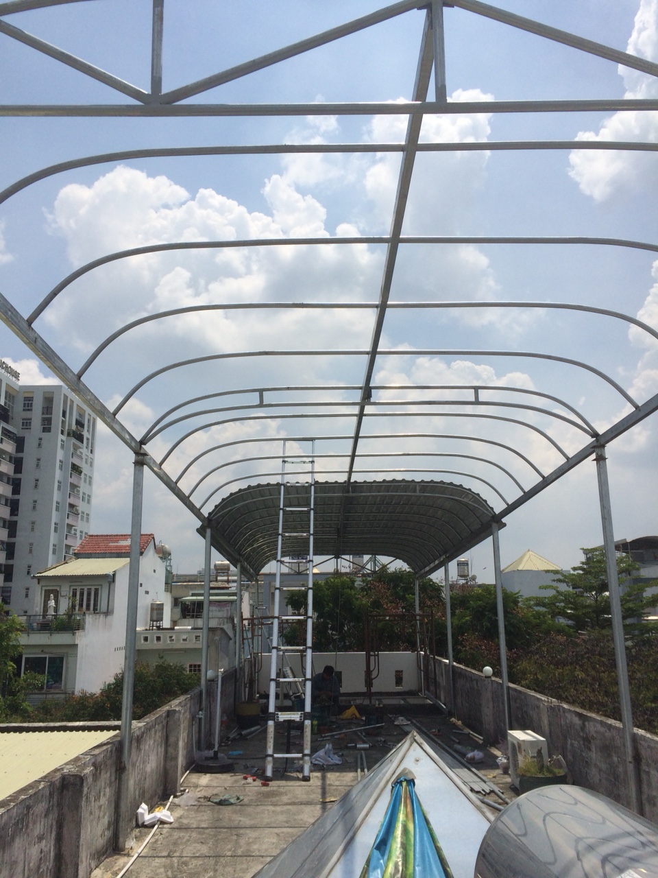 Mái Hiên cho xưởng Quận 8